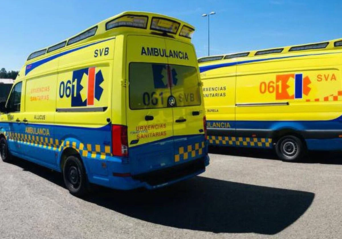 Imagen de archivo de ambulancias de Urgencias de Galicia