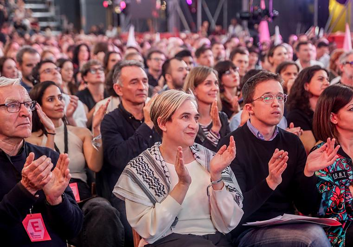 Ada Colau, en marzo de 2024, durante la asamblea fundacional de Sumar en Madrid