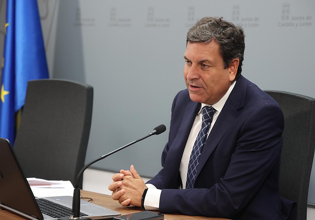 Carriedo, ayer en la presentación de la Contabilidad Regional