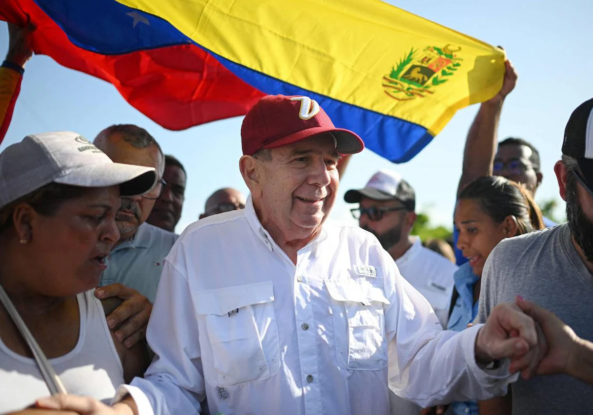 El candidato opositor venezolano, Edmundo González