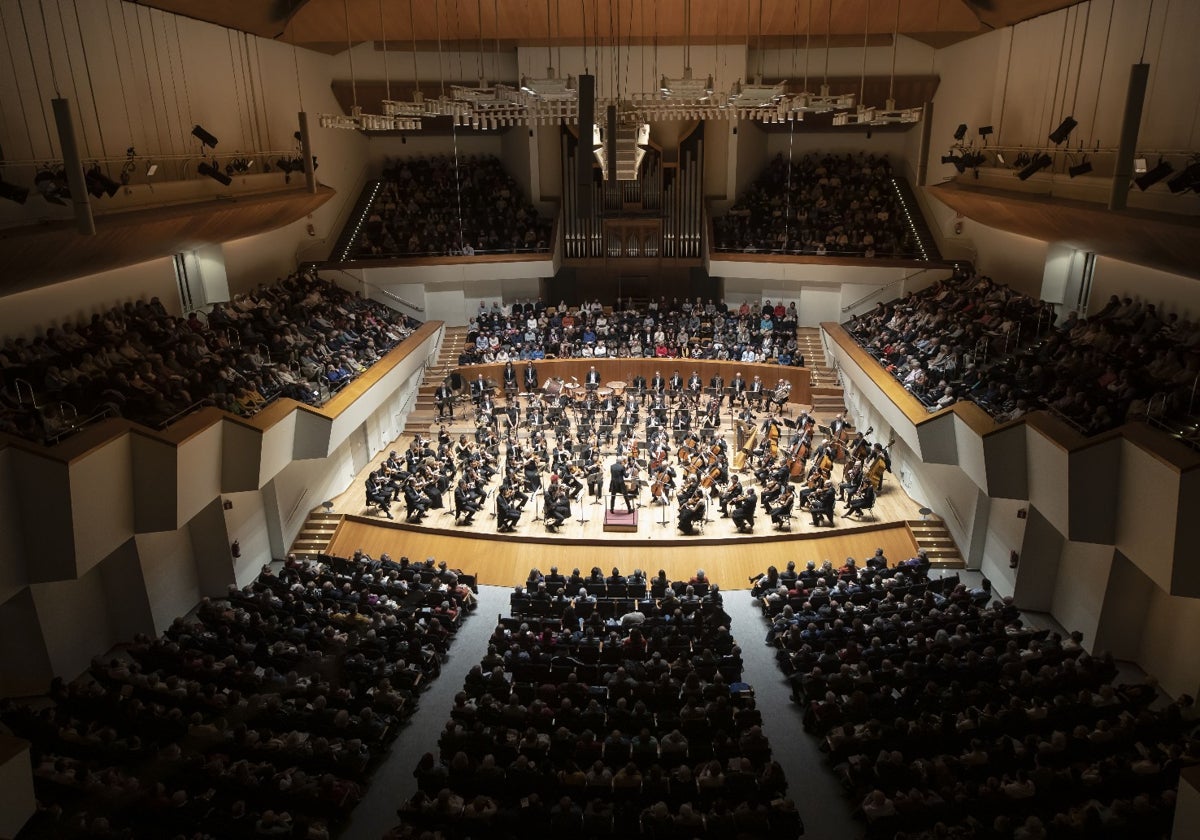 Imagen de archivo del interior del Palau de la Música de Valencia