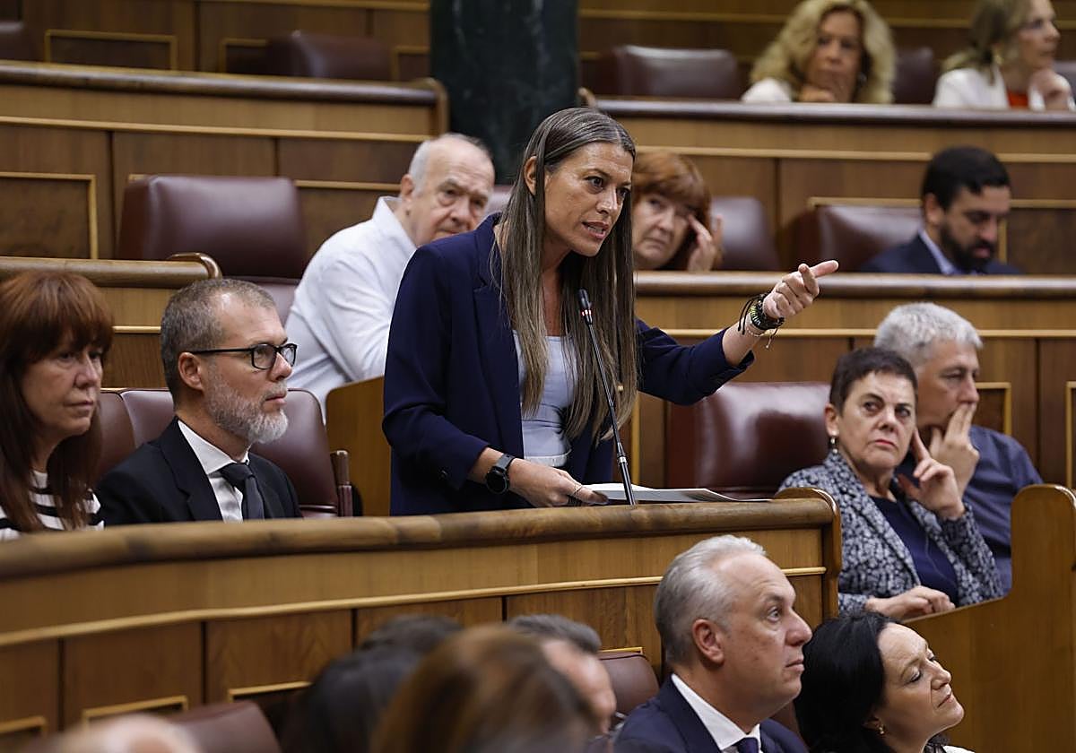 Míriam Nogueras, en el Congreso este miércoles