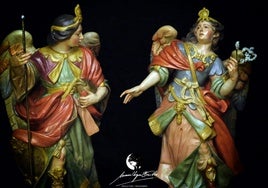 San Rafael y San Gabriel, el culmen del conjunto escultórico de la peana de la Virgen de Villaviciosa de Córdoba