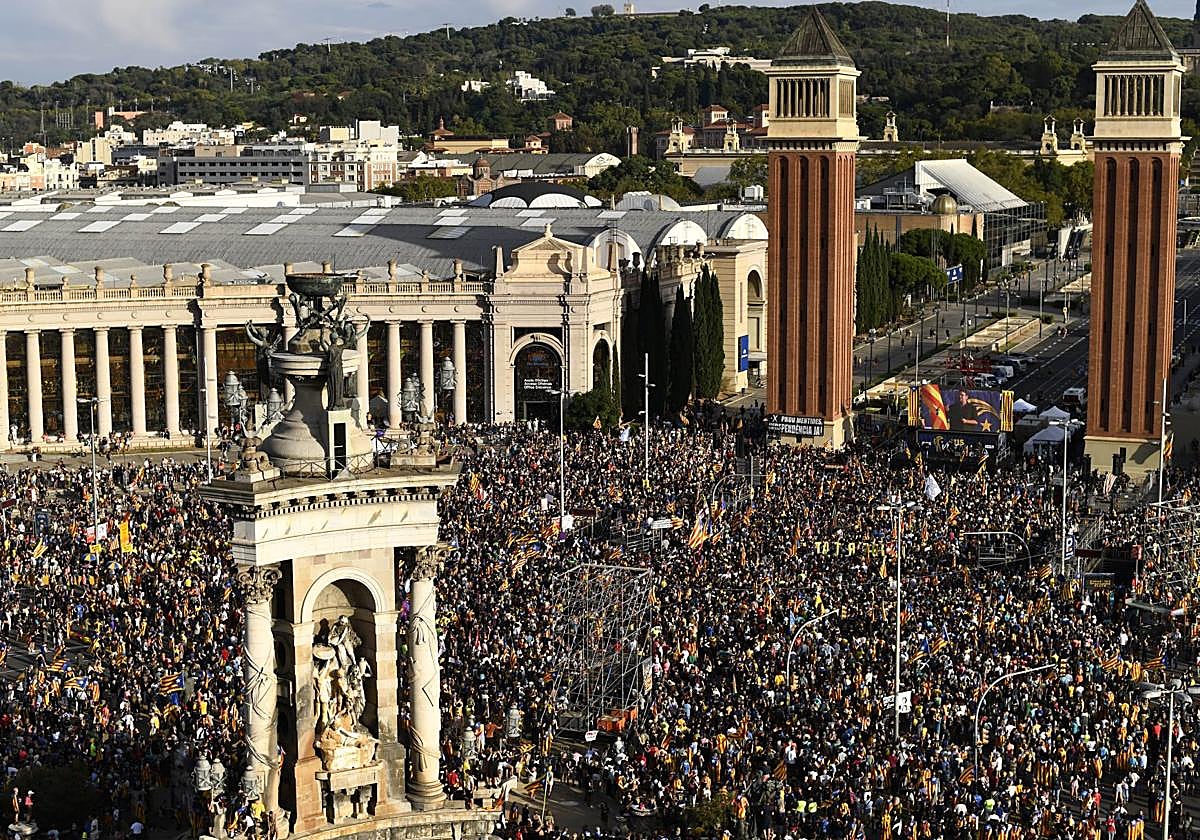 Una imagen de la Diada de 2023