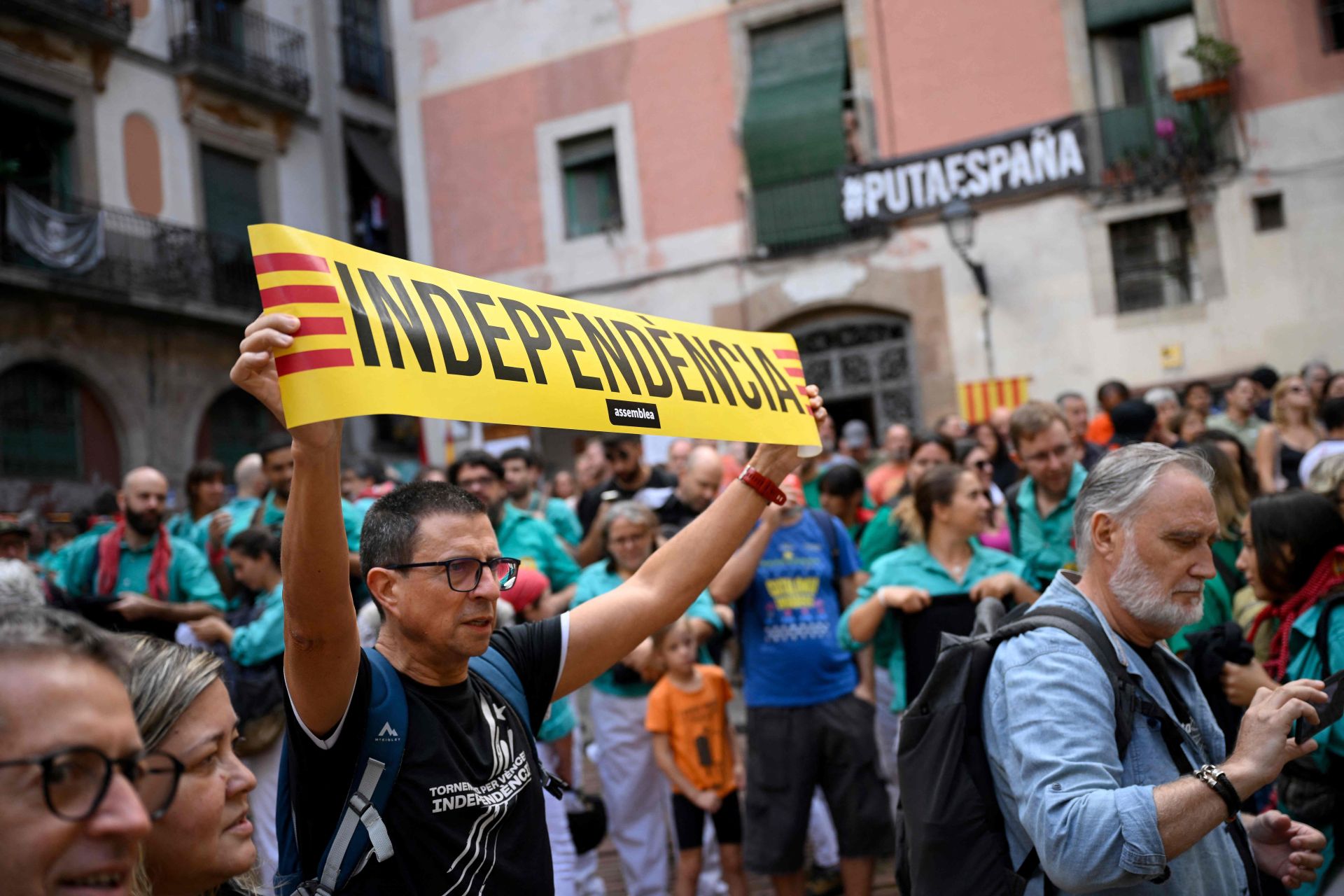 Durante las diferentes celebraciones, varias personas han mostrado su apoyo a la independencia catalana