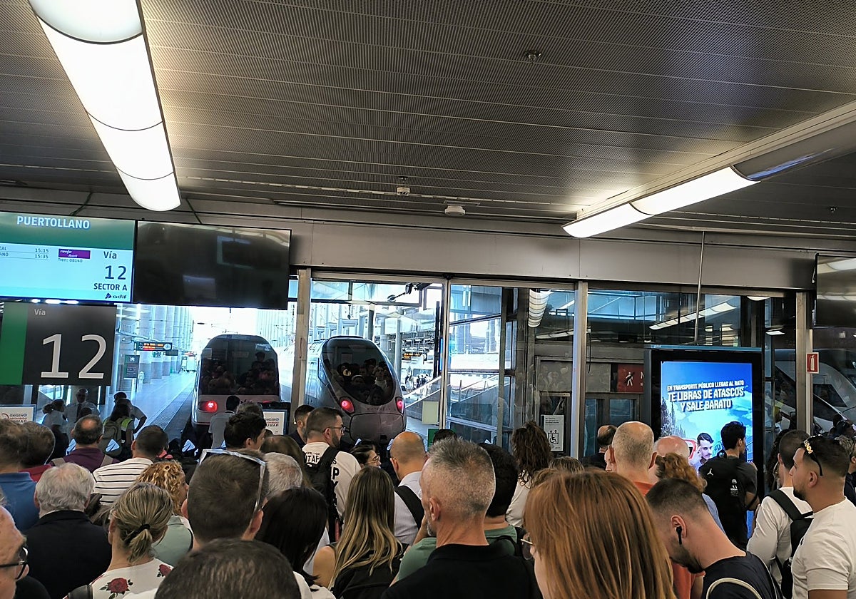 Atrasos en la estación de Atocha este viernes