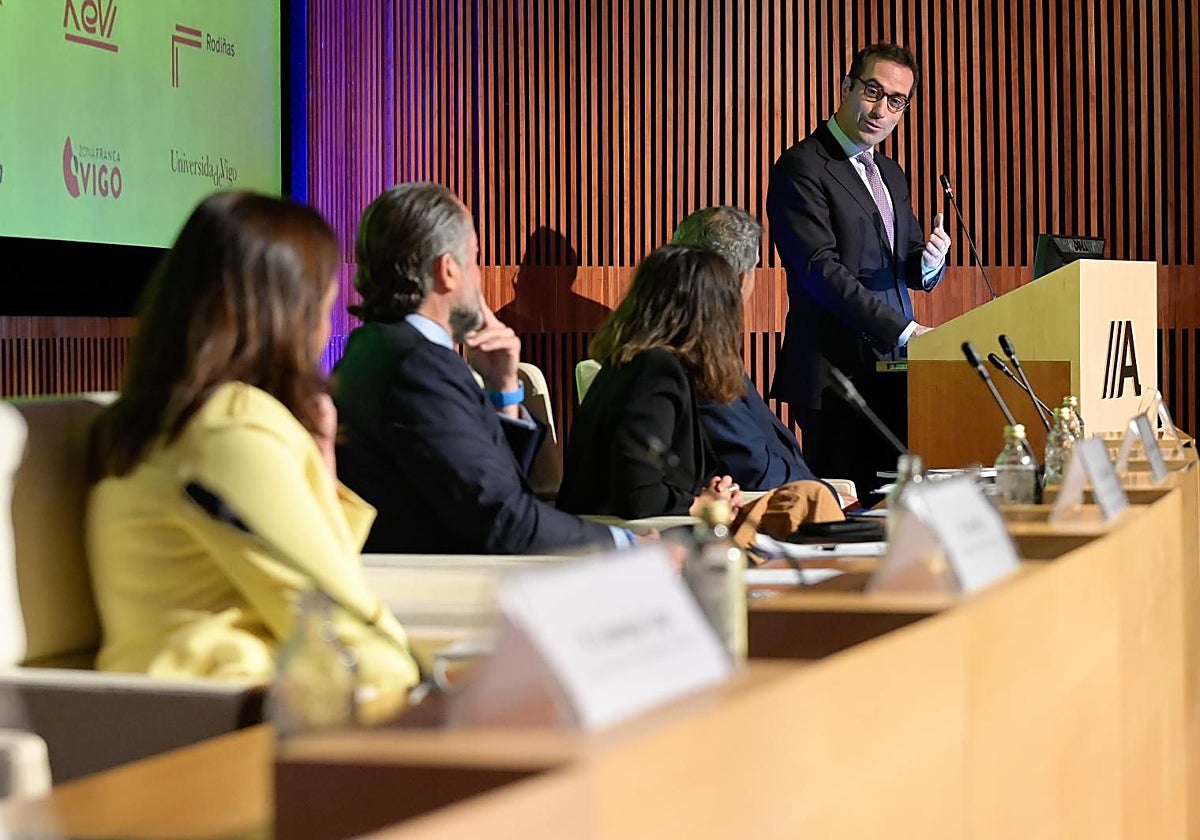 El ministro de Economía, Carlos Cuerpo, interviene en la inauguración del Foro Económico de Galicia