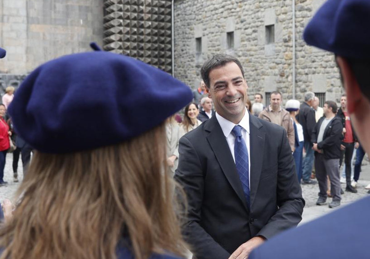 El lendakari, Imanol Pradales, durante un acto institucional la semana pasada