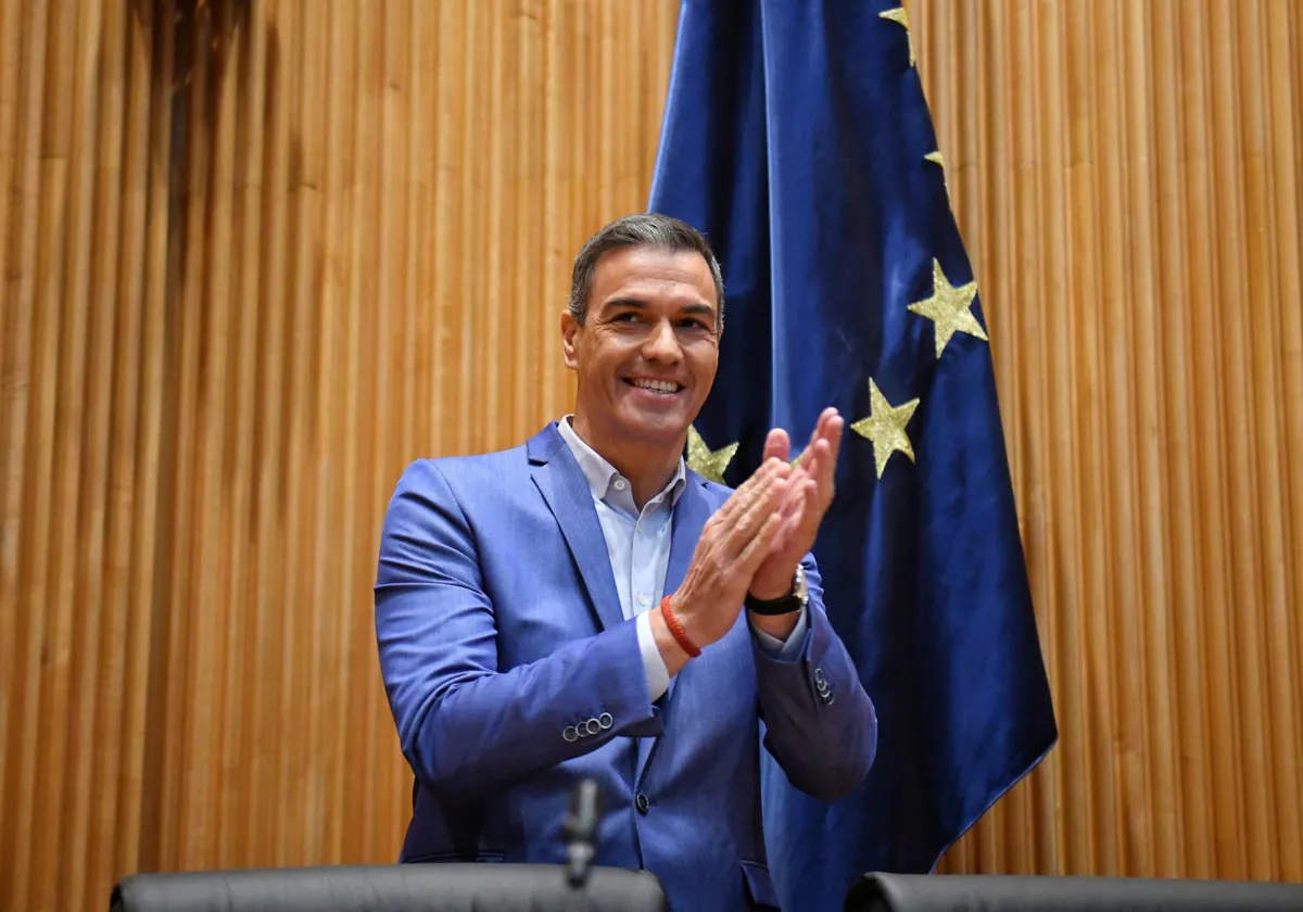 El presidente del Gobierno, Pedro Sánchez, en el Congreso de los Diputados