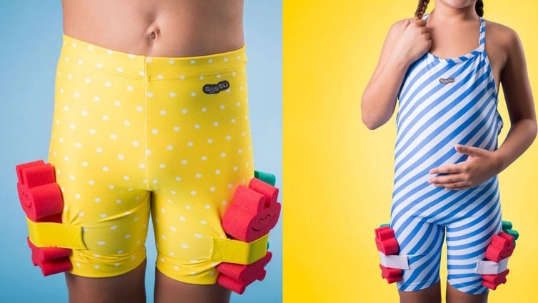 Diseñan un bañador con planchas para que los niños aprendan a nadar más rápido