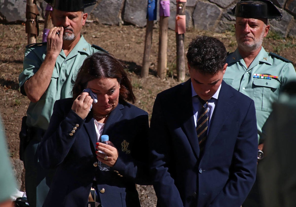 Acto de homenaje en Sabero (León) a los tres miembros del Greim que fallecieron en un rescate en la Polinosa