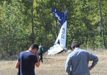 Una piloto en prácticas muere al estrellarse una avioneta en Palencia