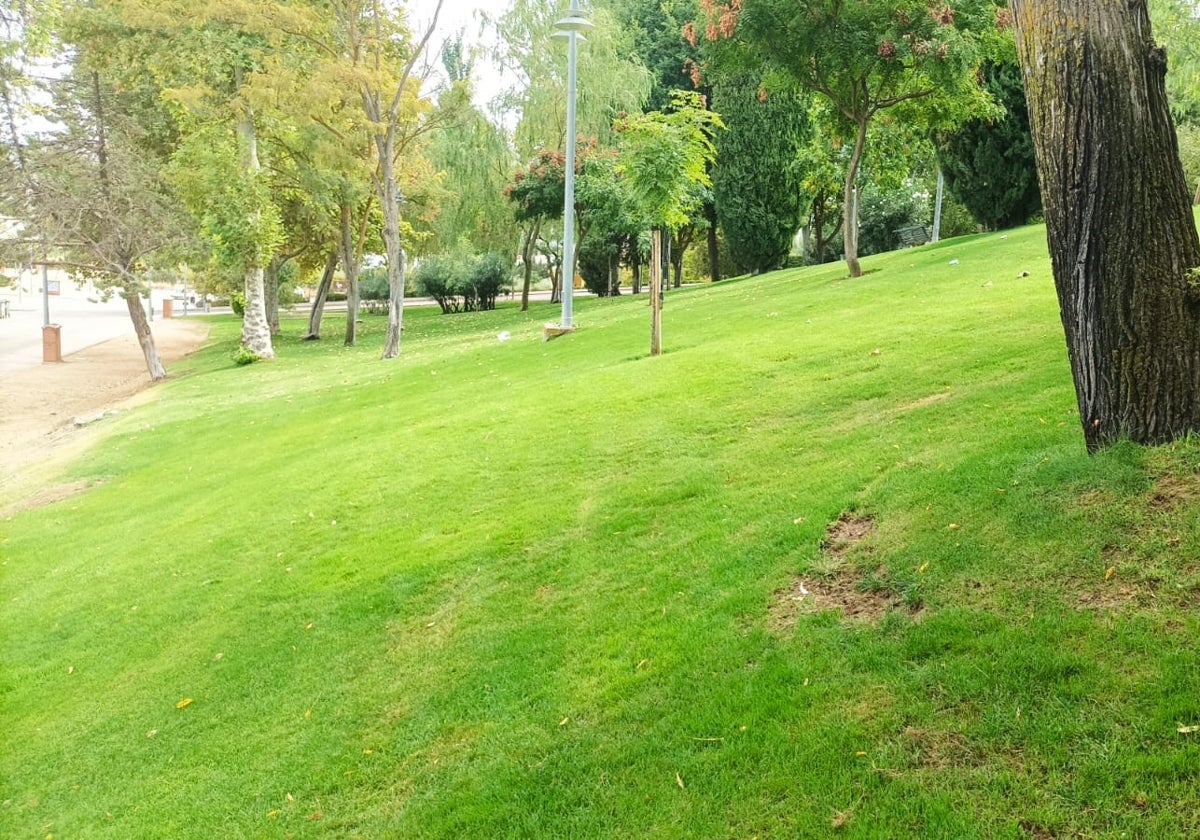 El jardín del parque ferial 'Niceto Alcalá Zamora'