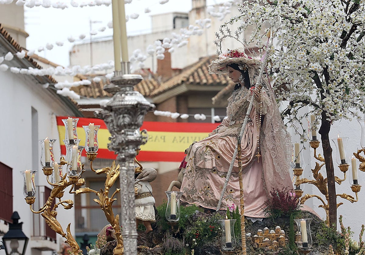 La Divina Pastora, a la salida de Capuchinos el año pasado