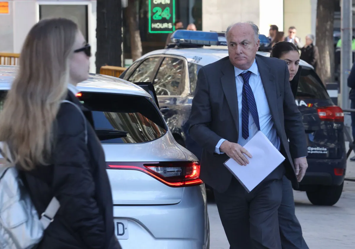 El magistrado Manuel García-Castellón, recientemente jubilado, a su llegada a la Audiencia Nacional, en febrero