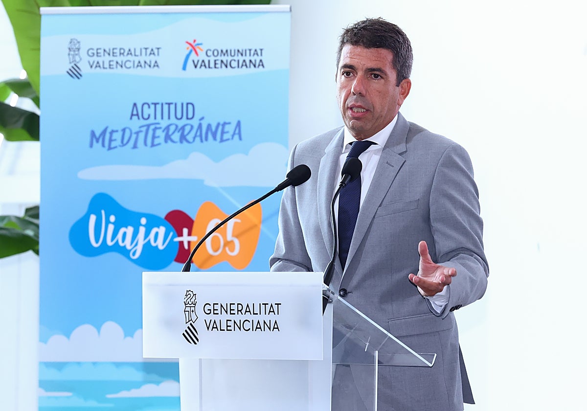 Imagen del presidente de la Generalitat Valenciana, Carlos Mazón