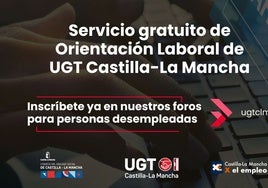 UGT Castilla-La Mancha ofrece a las personas desempleadas un servicio gratuito de orientación laboral