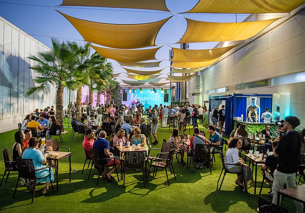La terraza Marmarela, que estará situada en la zona central de Alicante Gastronómica con música de DJ
