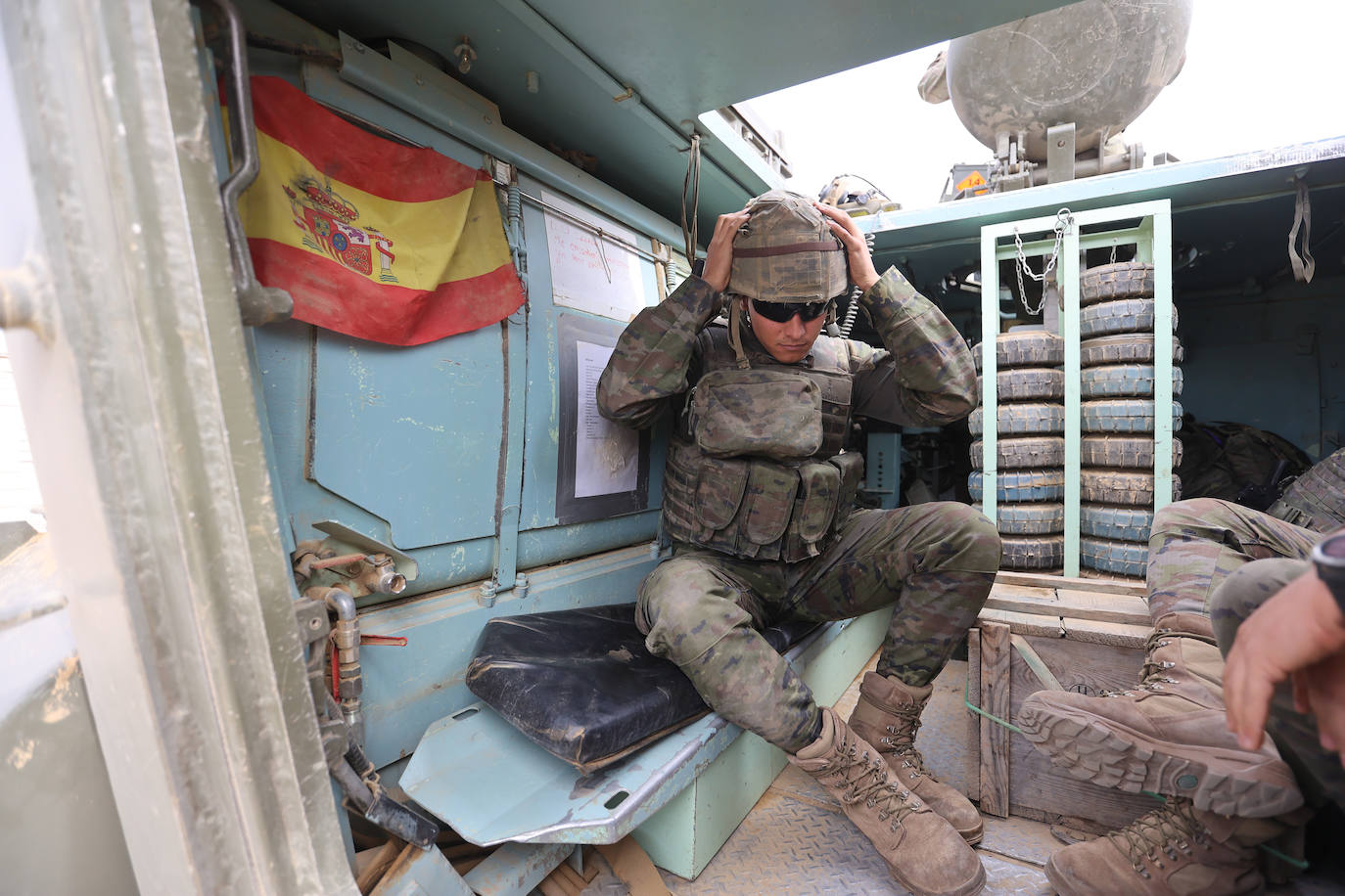 Fotos: Los militares de la BRI X se adiestran para sus misiones en el Líbano y Letonia