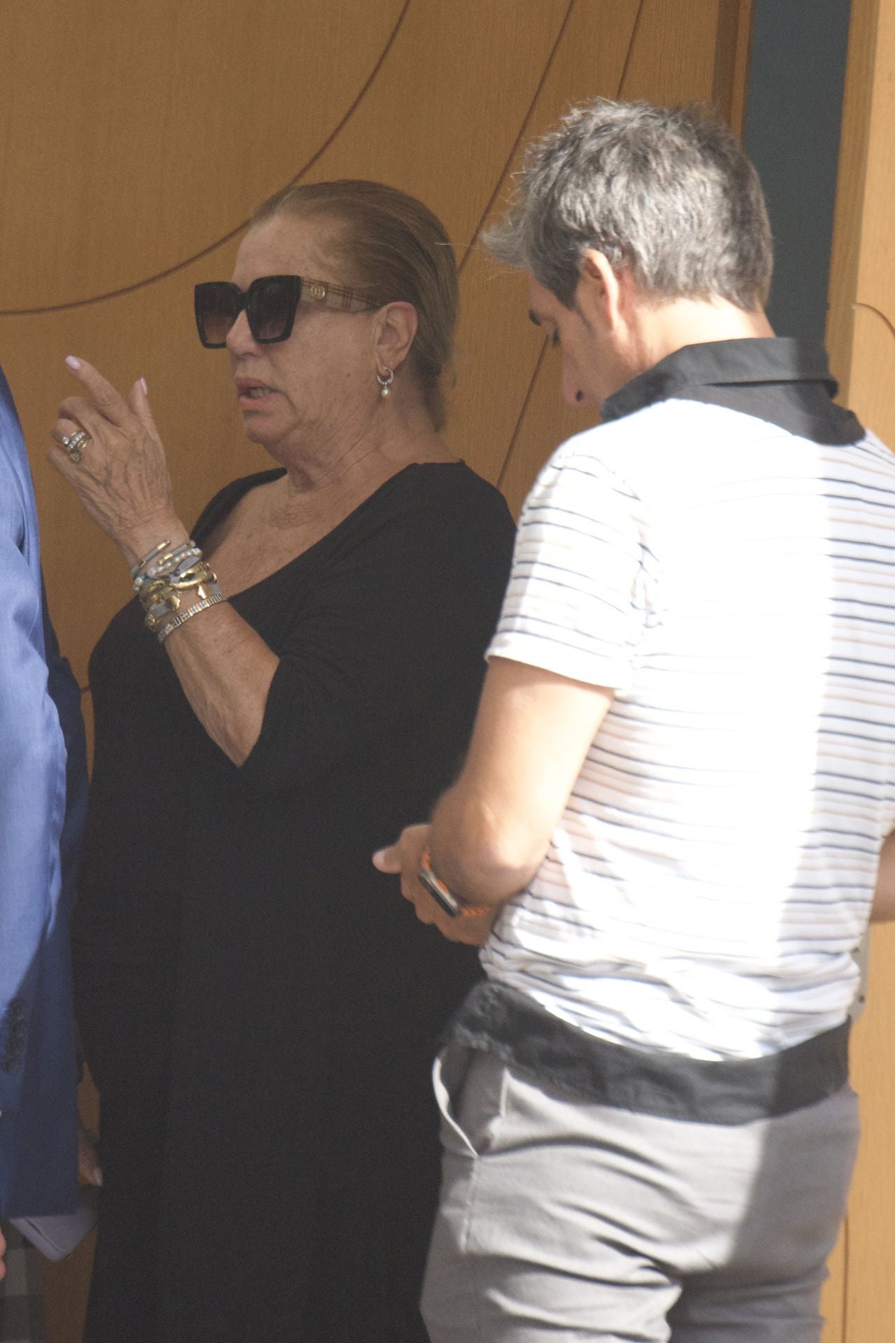 Mayte Zaldívar, viuda de Julián Muñoz, con Fernando Marcos