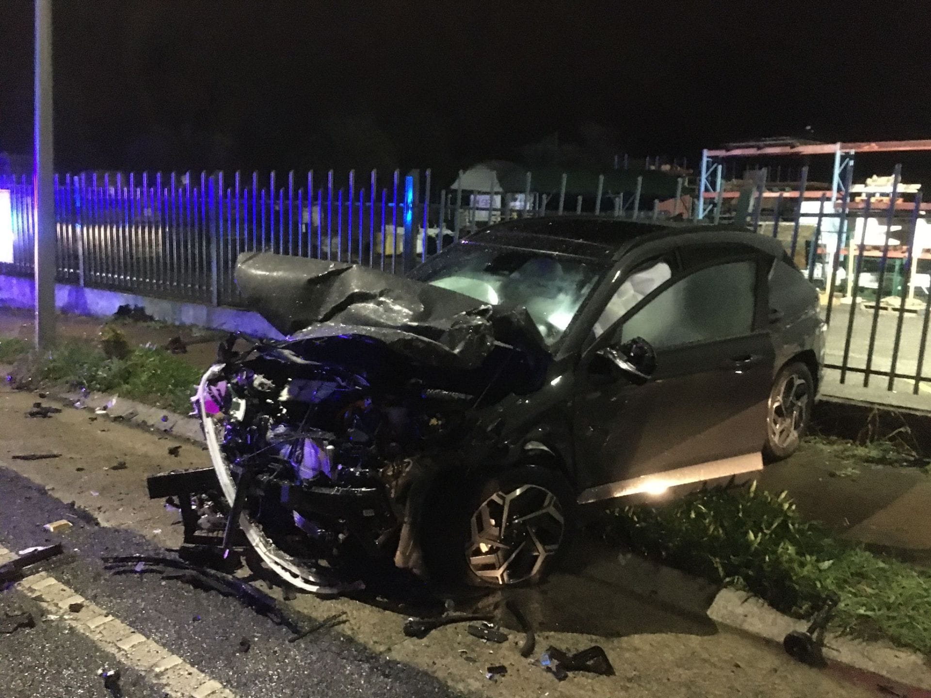 Imagen de uno de los coches involucrados en el accidente