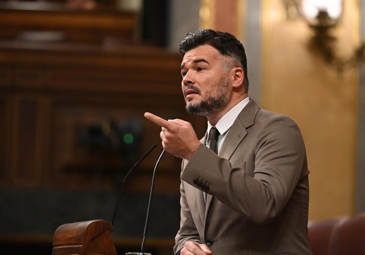 Gabriel Rufíán, en una reciente intervención en el Congreso de los Diputados