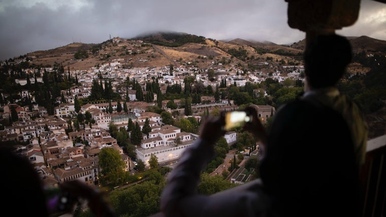 El Albaicín, visto desde los Palacios Nazaríes