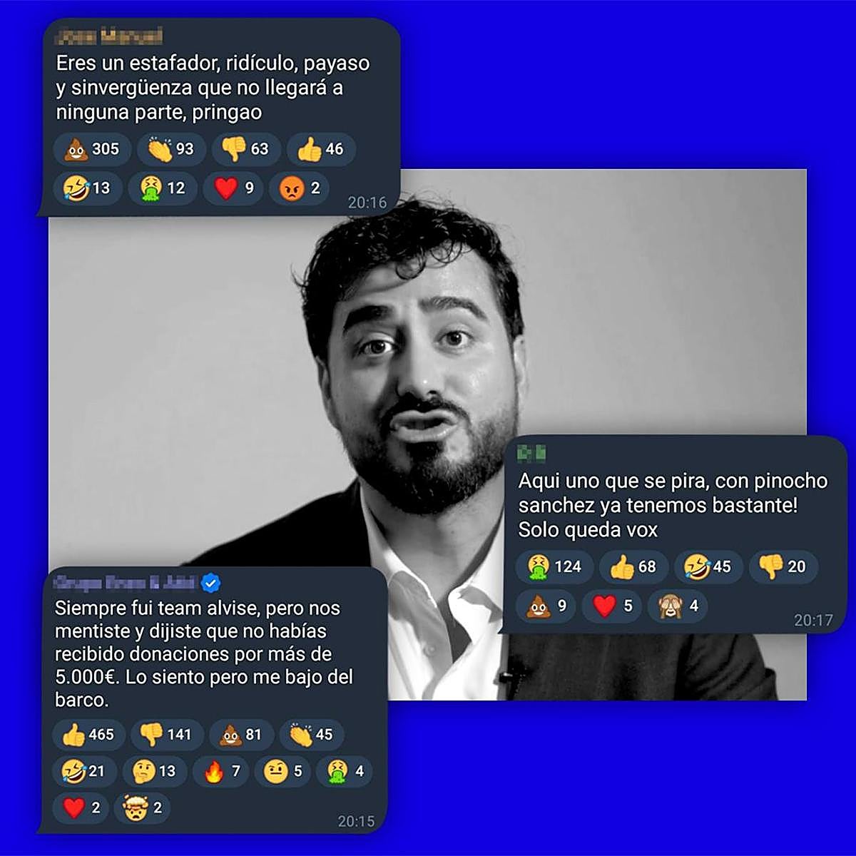 Alvise Pérez al empresario que le pagó: «En cash es irrastreable, sí»