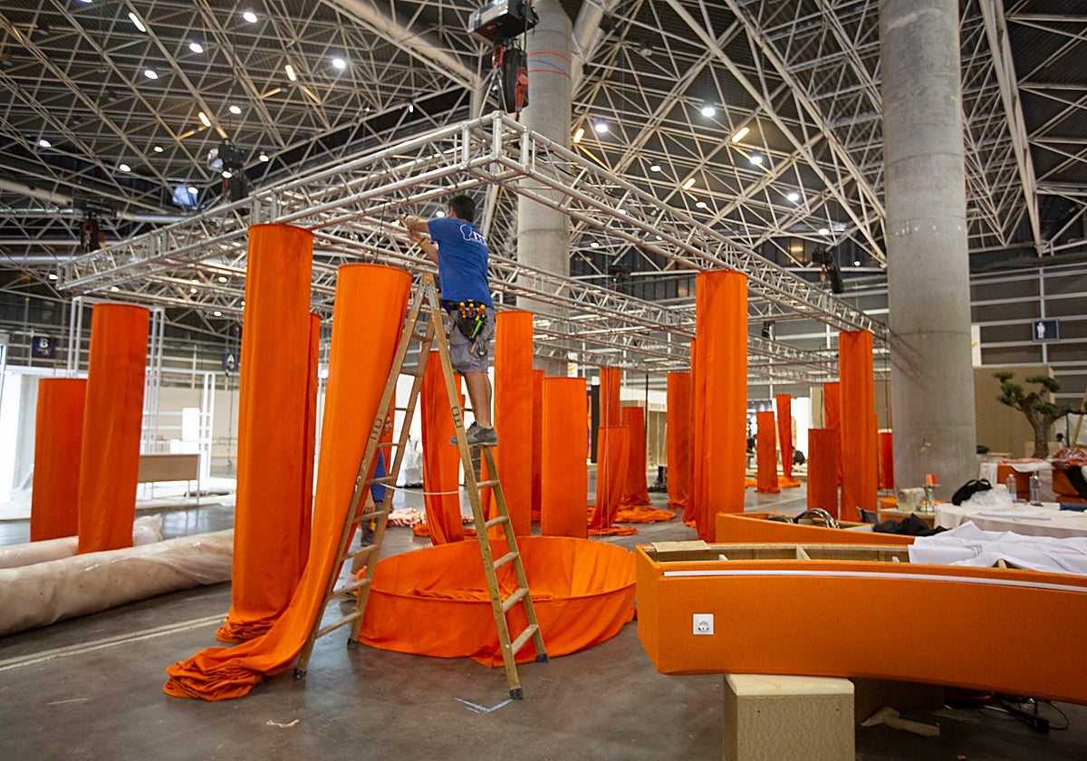 Imagen del montaje de Feria Hábitat Valencia en Feria Valencia