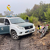 Nuevo atentado medioambiental en Canarias: sorprendidos en moto por el espacio protegido de Cumbre Vieja