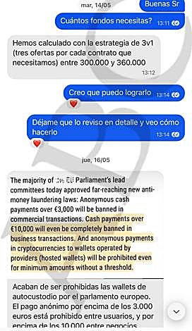 Imagen - Alvise Pérez al empresario que le pagó: «En cash es irrastreable, sí»