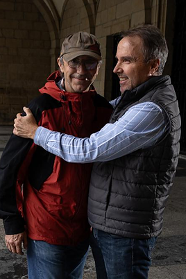 Txdema Iriarte e Íñigo Manrique siguen encontrándose y abrazándose cuando pasean por Irún