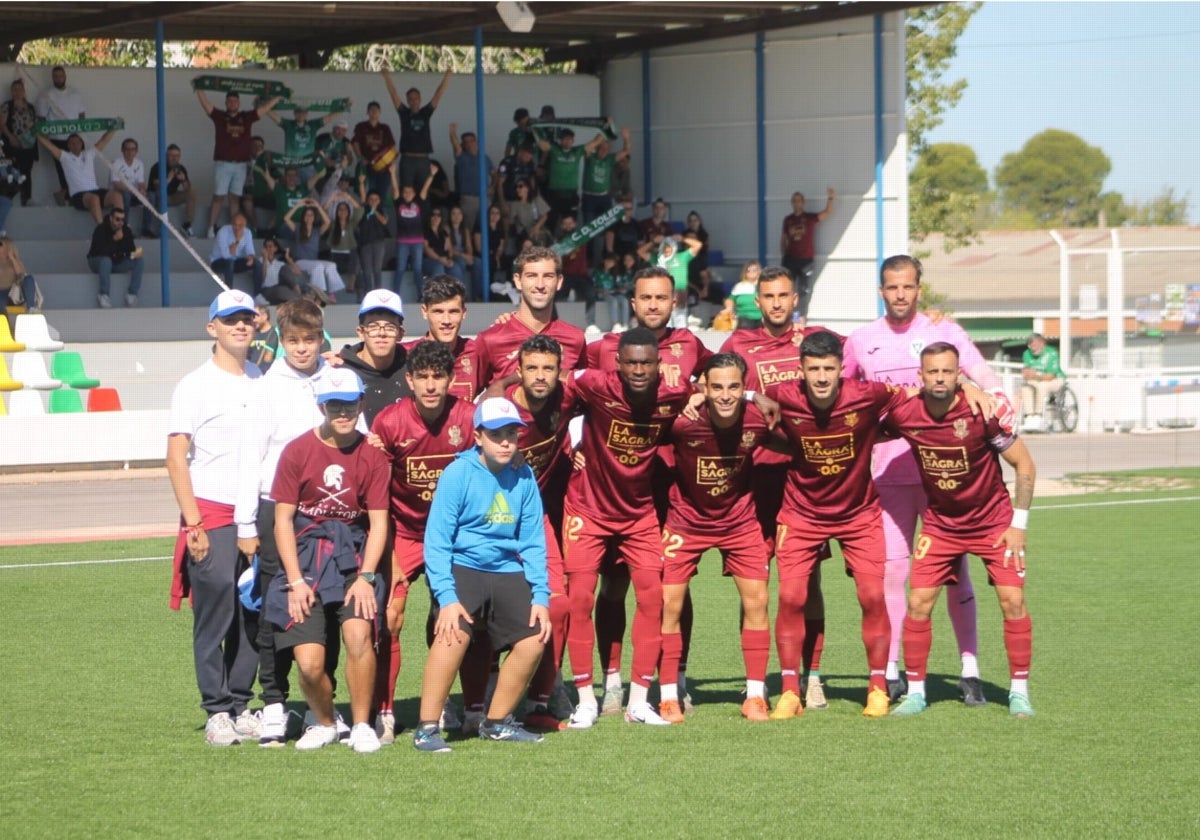 Once inicial del CD Toledo en Valdepeñas