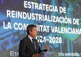 Mazón anuncia una dotación de 2.000 millones de euros para el Plan de Reindustrialización de la Comunidad Valenciana