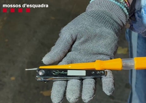 Imagen secundaria 1 - Cuchillos, machetes y navajas: tres armas blancas intervenidas cada hora en Cataluña