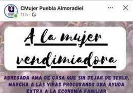 El Centro de la Mujer de La Puebla de Almoradiel está revisando el cartel Día de las Mujeres Rurales, según la consejera de Igualdad