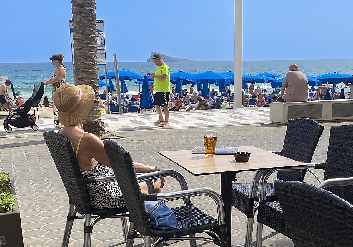 Imagen de archivo tomada en una playa de Benidorm