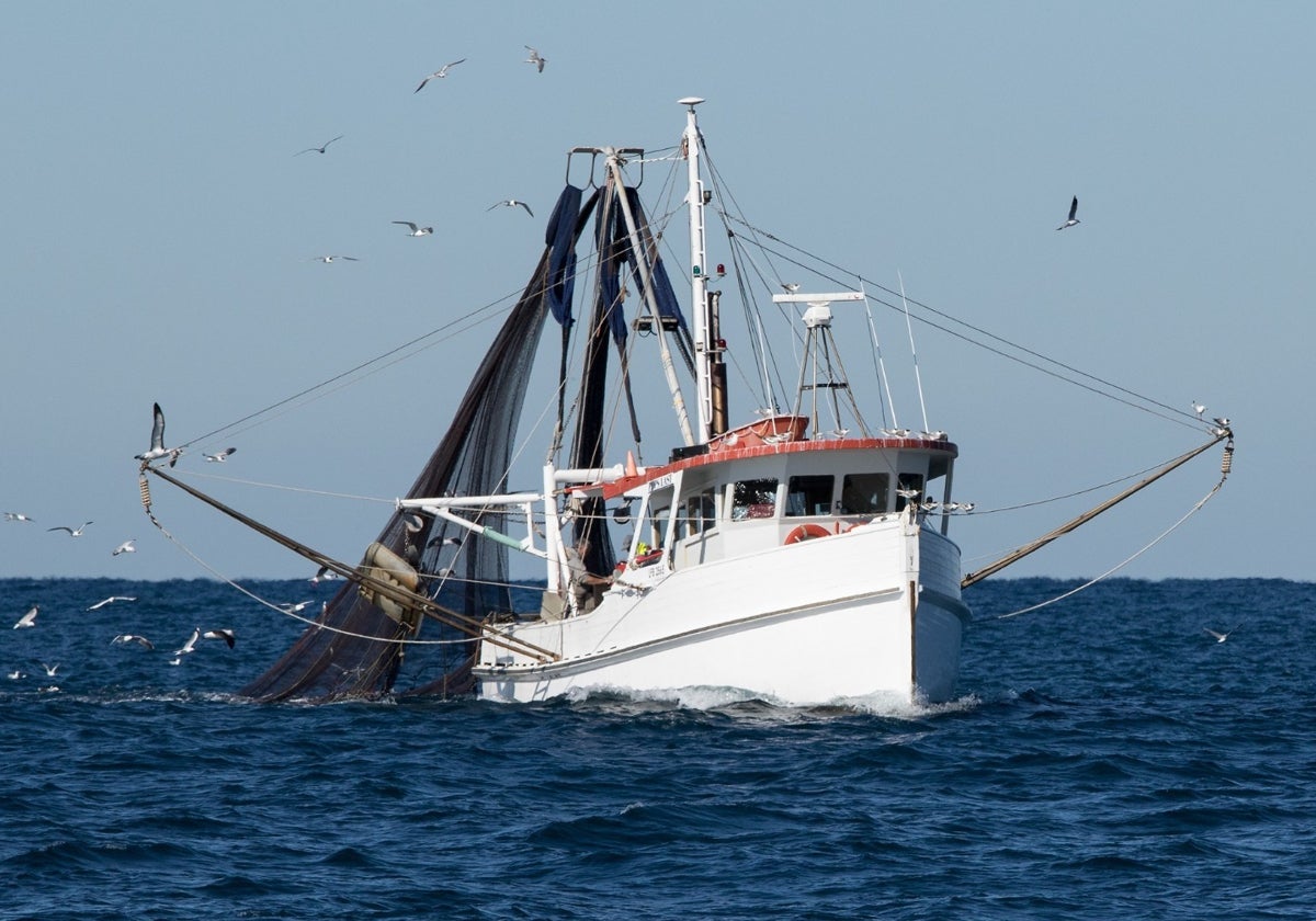 Uno de los pesqueros de la flota artesanal del Golfo de Cádiz
