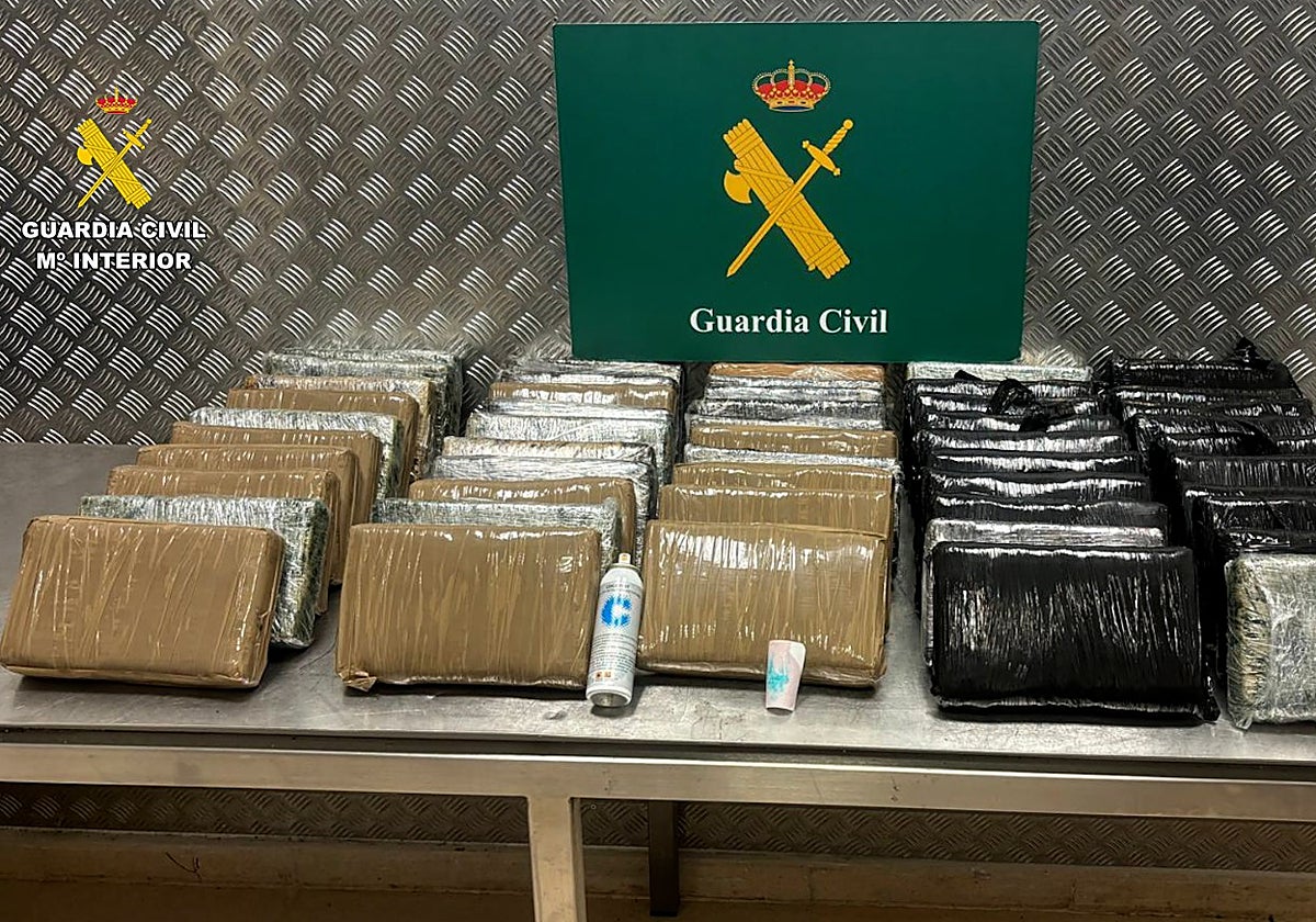 La cocaína incautada