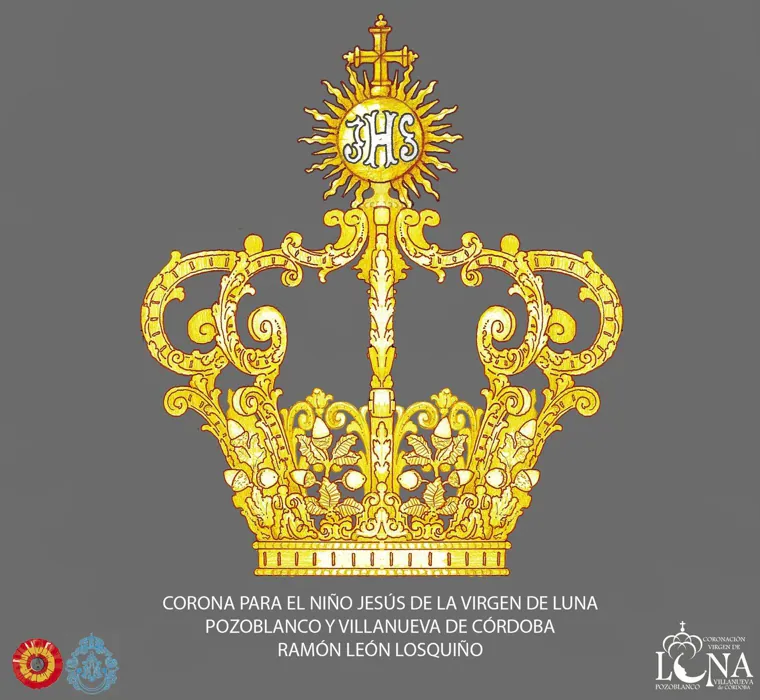 Diseño de la presea de coronación del Niño Jesús de la Virgen de Luna