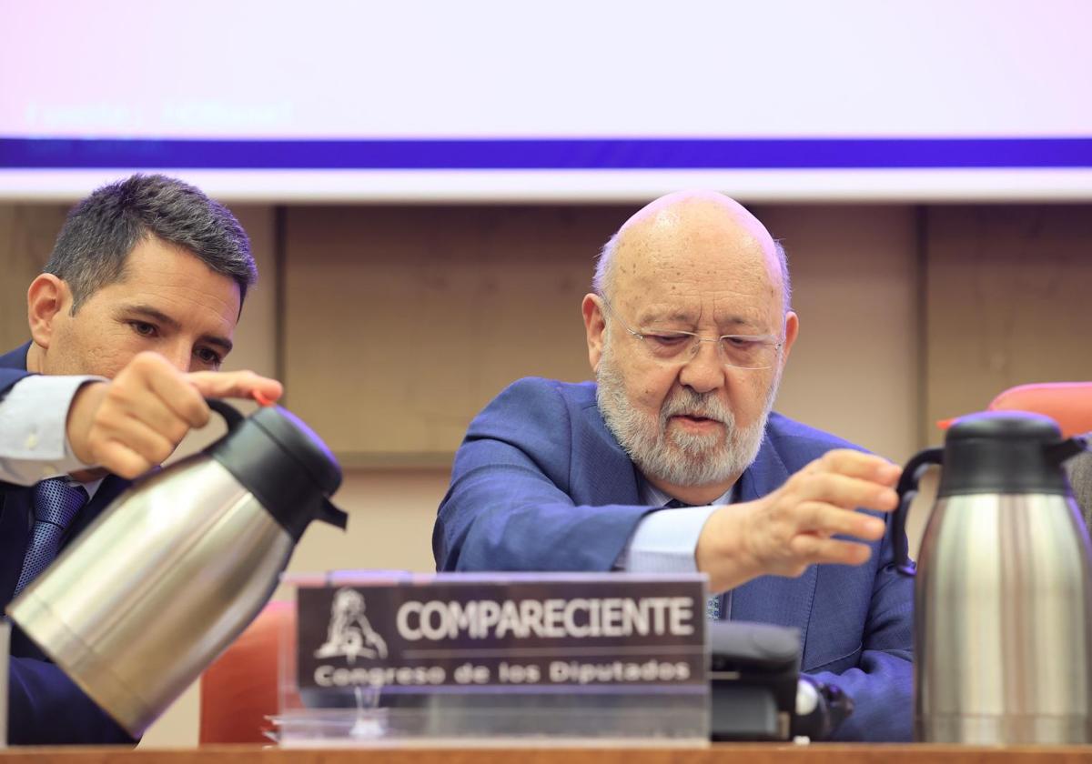 José Félix Tezanos, presidente del Centro de Investigaciones Sociológicas, en una comparecencia en el Congreso