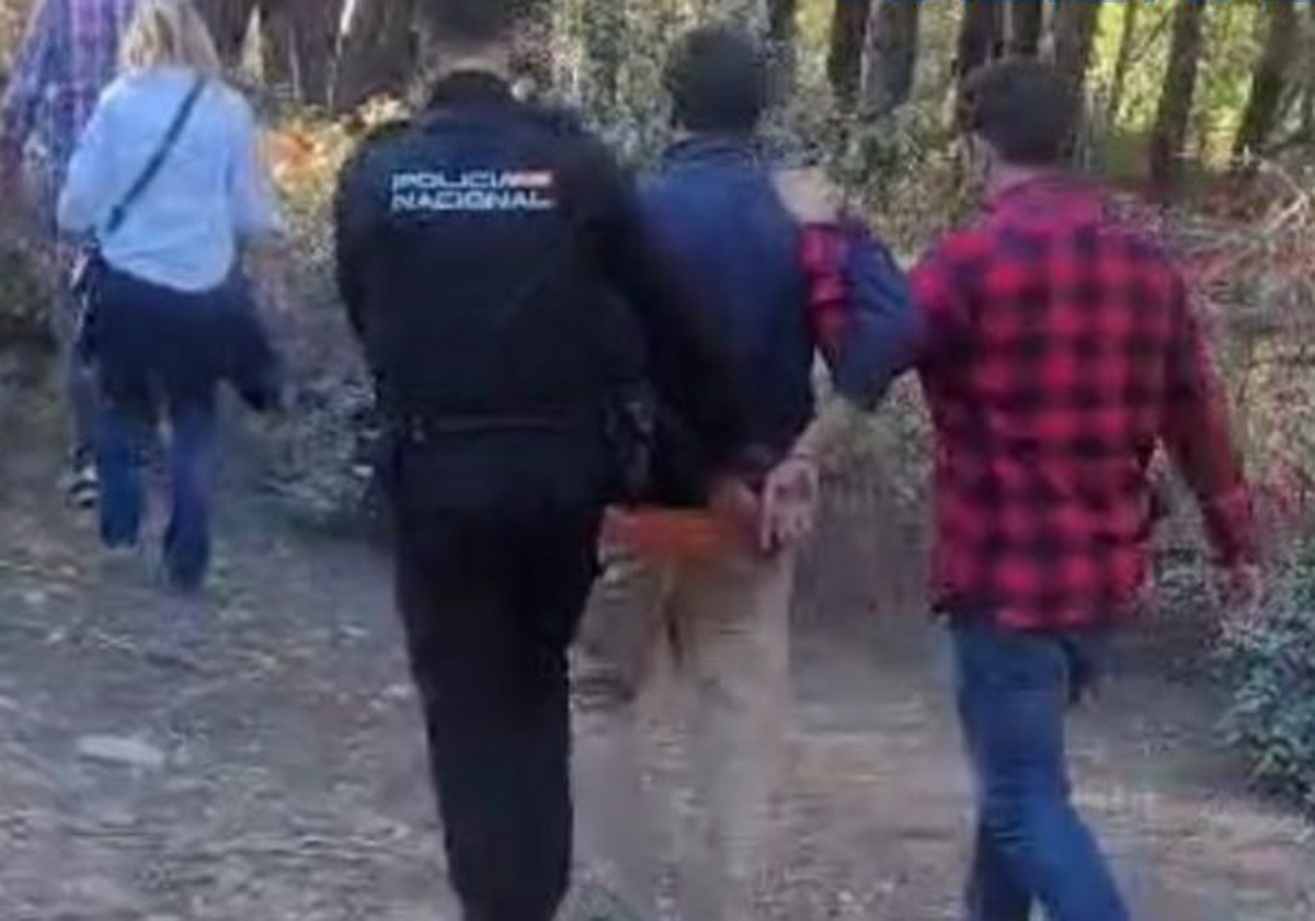 Detención del supuesto homicida, el viernes en la provincia de Segovia