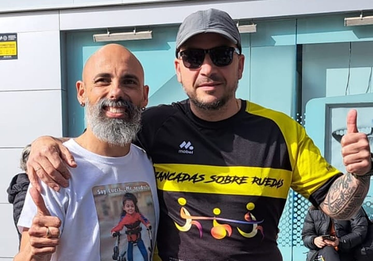 'SuperPaco', a la izquierda, y Salvador Hernández