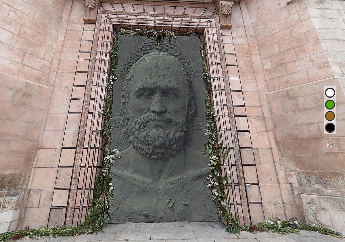 Simulación virtual del proyecto para las puertas de la catedral de Burgos