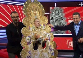 Captura de pantalla de la parodia sobre la Virgen del Rocío en TV3