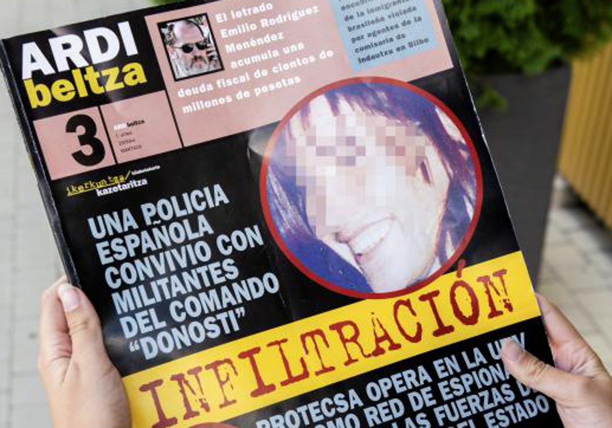 Publicación proetarra que publicó la imagen de Arantxa Berradre