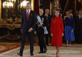 La recepción de los Reyes por la Fiesta Nacional del 12-O, en imágenes