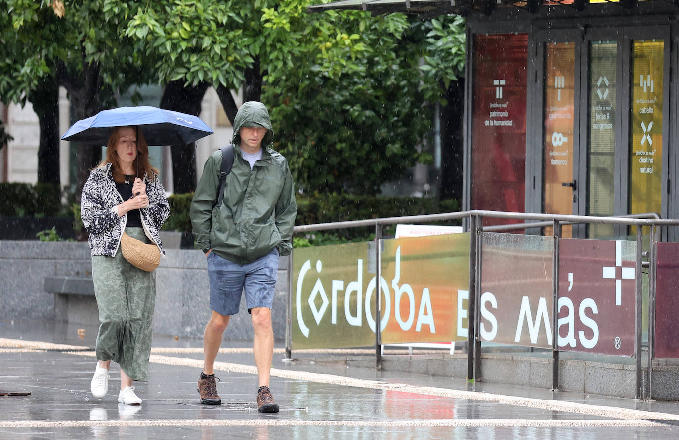 En imágenes, los últimos coletazos de la borrasca Berenice en Córdoba