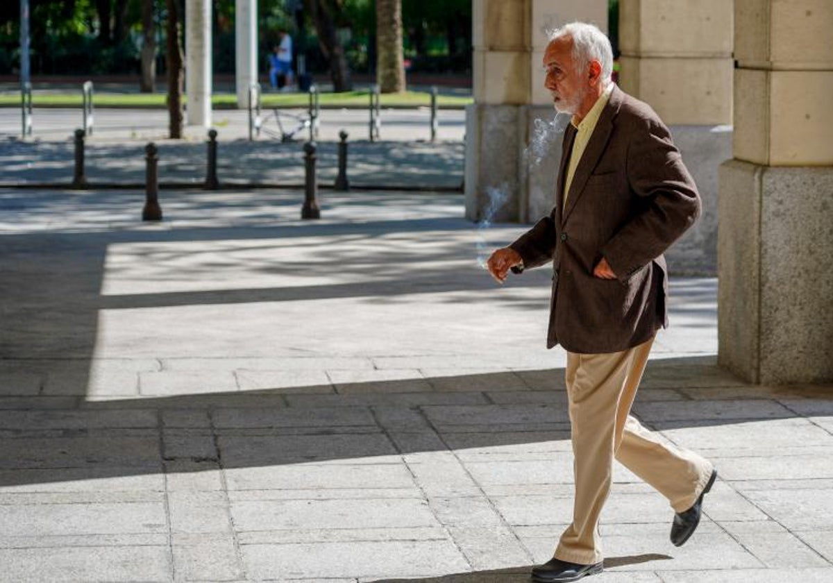 El ex director de la Faffe, Fernando Villén, entrando en la Audiencia Provincial de Sevilla