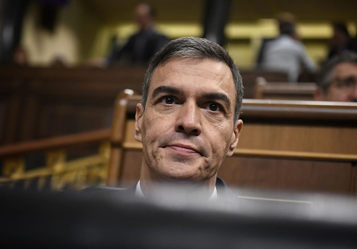 Pedro Sánchez, durante una sesión de control al Gobierno de este miércoles